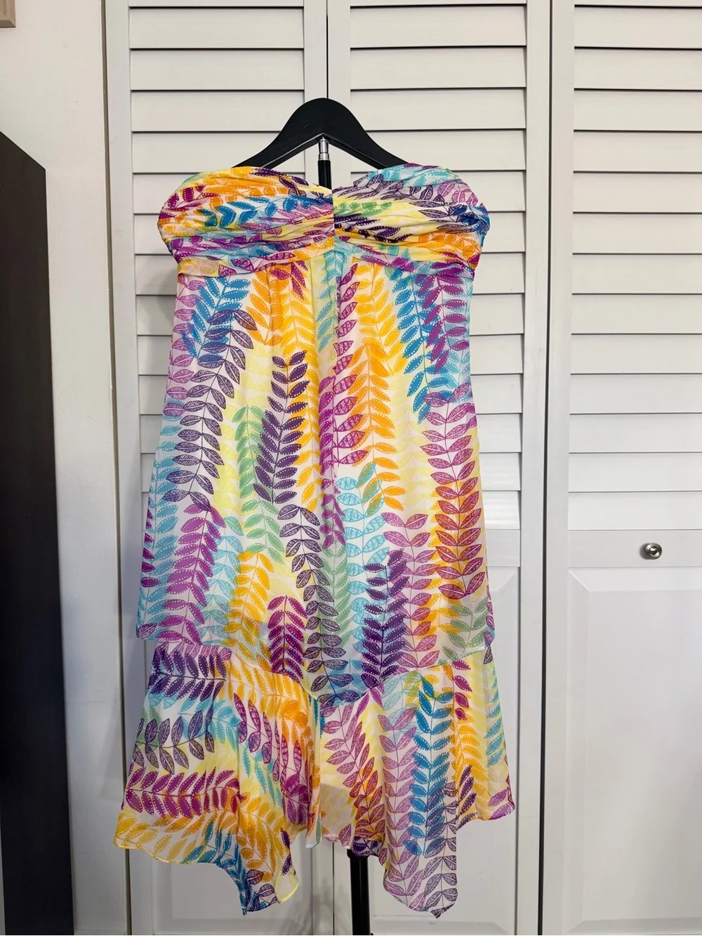 Signature by Sangria colorful strapless